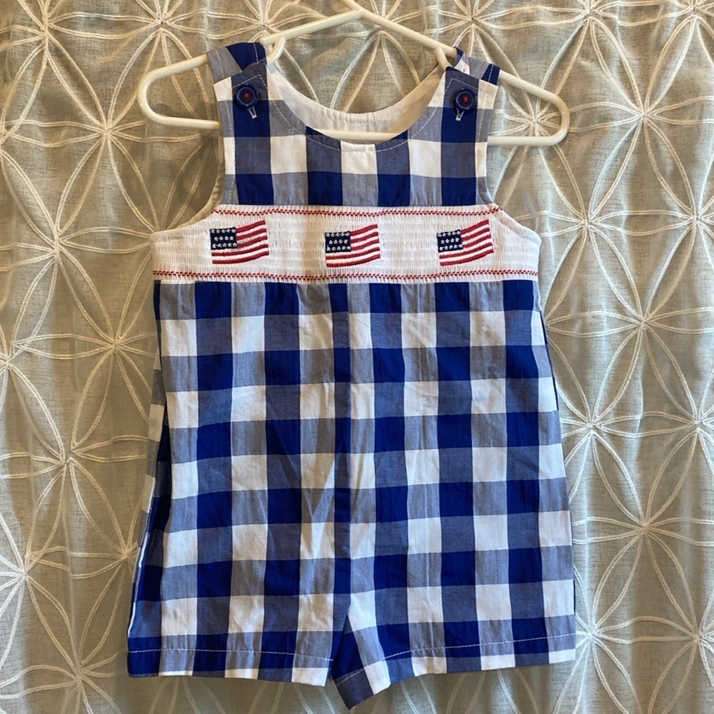 Good Lad Infant American Flag Romper